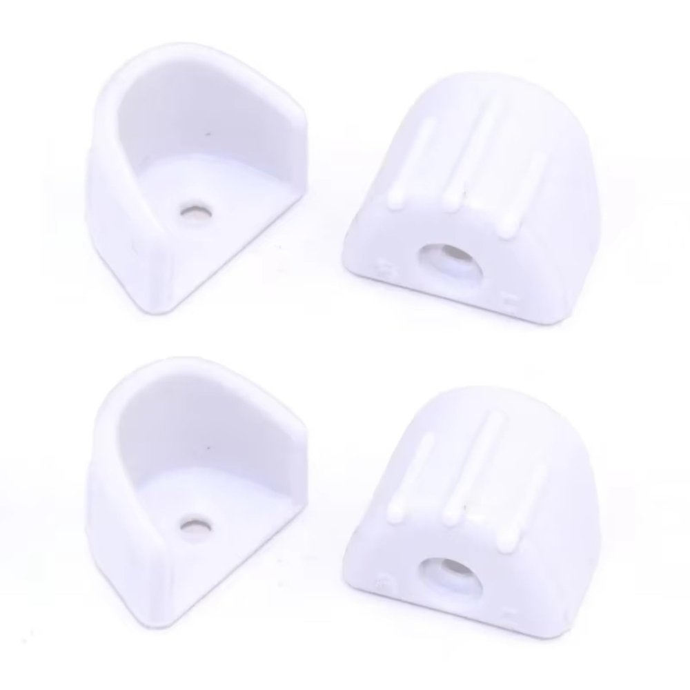 Parts For HSP For HPI 1:8 1:10 4pcs Shock Absorber Hydraulic Frame Protection Cover Absorption Cap RC Car Parts(White)