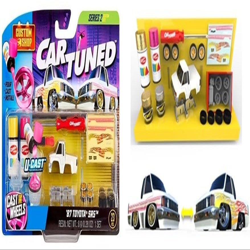 1:64 Diecast Custom Model Kit Compatible with Toyota SR5 Pickup Custom Shop Castworks Series 2 Limited Edition by CarTuned