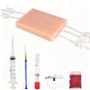 2pcs Venipuncture IV Injection Training Pad Model, Silicone Human Skin Suture Training Model, Injection Practice Pad view 3