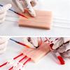 2pcs Venipuncture IV Injection Training Pad Model, Silicone Human Skin Suture Training Model, Injection Practice Pad view 4