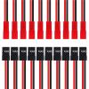 10pcs 10CM 20AWG JST Female Plug to JR Male Servo Receiver Cables | for RC Vehicles, FPV Boats, RC Car LED Accessories view 1