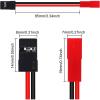 10pcs 10CM 20AWG JST Female Plug to JR Male Servo Receiver Cables | for RC Vehicles, FPV Boats, RC Car LED Accessories view 3