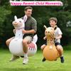 Inflatable Bouncy Leopard & Alpaca Toys 2PCS,Heavy Duty Giant Inflatable Bouncy Toys For Age 5+ with Air Pump ,Indoor Outdoor Ride On Bouncy Animal Hopper Toy,220lbs Load Capacity Gifts For Boys Girls view 2
