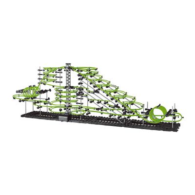 Level 3-8, 1155 PCS Marble Run Set Toys with 8 Steel Balls Glow in The Dark, Maze Game Marble Roller Coaster Kit Educational Learning Building Blocks for Adults(233-6G)