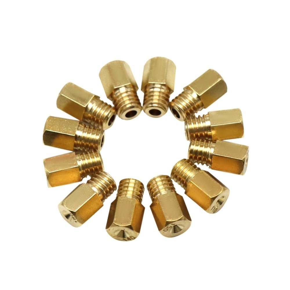 10/12pcs Motorcycle VM TM Carburetor Hexagon Main Injectors Nozzle for VM TM TMX carb(B06)