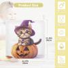 YETTASBIN Halloween Cat Muslin Baby Hand Washcloths, Soft Cotton Bath Face Towel, 4 Layers Extra Absorbent Feeding Burp Cloth for Newborn Infant, 3 Pack view 4