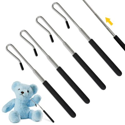 4 PCS 8-21 inch Adjustable Puppet Handles Arm Control Rod, Metal Puppet Stick Accessory for Puppets Arm or Full Body (4pcs)