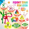 Xinkentoo Telescopic Suction Cup Toy, Pop Tube Sensory Fidget Toys for Autism, Airplane Travel Essentials, Educational Fidget Toys, Great Idea for Boys and Girls (Multi-Fidget Toy Packs) view 3