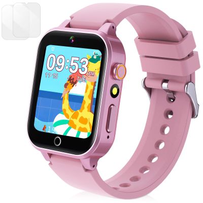 Zeacool Kids Smart Watch, Smart Watch Toys with 39 Games, Camera Video Recorder Music Alarm Calculator Calendar Pedometer Stopwatch Flashlight Gift Toys for 3-12 Years Old Boys and Girls (Pink)