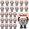 25 Pcs Mini Rubber Stone Gifts Christmas Positive Inspirational You Rock Stone Figures Bulk Motivational Decorations and Encouragement Appreciation Gift for Teacher Coworker Staff view 1