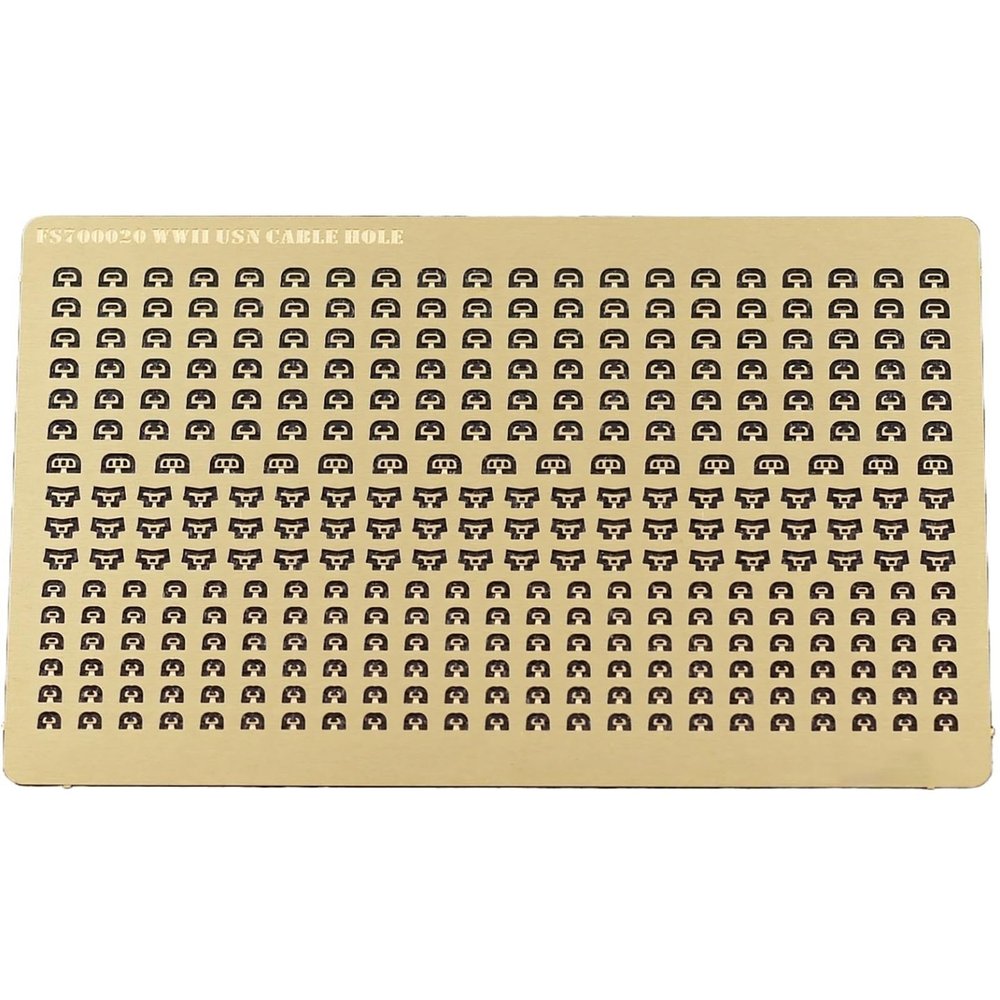 1/700 Scale US Navy Chocks & Fairleads  Photo-Etched Metal Upgrade Parts for Warship Model Kits