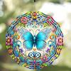 10 Inch Butterfly Wind Spinner, 3D Metal Hanging Kinetic Wind Rustproof Sculpture Gift for Garden Yard Lawn Balcony Window Porch Outdoor Decor, Women Mom Mothers Day view 1
