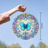 10 Inch Butterfly Wind Spinner, 3D Metal Hanging Kinetic Wind Rustproof Sculpture Gift for Garden Yard Lawn Balcony Window Porch Outdoor Decor, Women Mom Mothers Day view 4
