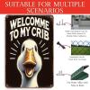 Welcome To My Crib Signs Posters Funny metal sign For Man Cave bathroom Farm Bedroom living room Kitchen Garage Wall Decor 8 * 12 Inch view 3