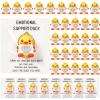 180 Pcs Positive Gifts Set Duck Gift Include 60 Mini Rubber Duck Figures 60 Positive Cards 60 Package Bags Inspirational Gifts for Being Awesome Friends Employee Coworker Staff Teacher Team view 1