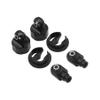 FLMLF Aluminum 8mm Shock Absorber Base Upper and Lower Shock Mounting Arm Kit Black For 1/5 HPI Baja 5B 5T 5SC SS ROVAN KM RC CAR Truck view 4