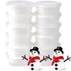 12-Piece Kids Holiday Snowman Clay Craft Kit  Includes White Modeling Clay & Dress-Up Accessories  Christmas Party Favor Gift Set view 2