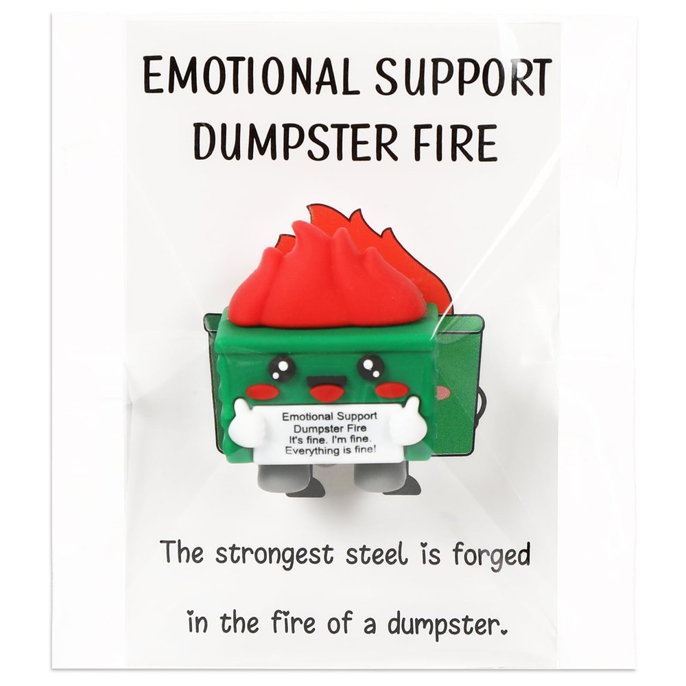 90 Pcs Positive Gift Set Dumpster Trash Shape Fire Gift 30 Mini Rubber Dumpster Figures 30 Positive Cards 30 Package Bags Inspirational Gift Being Awesome Friend Employee Coworker Staff Teacher Team