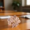 10Pcs Wooden D6 Dice Set, 20mm Round Corner, 6 Sided Gaming Dice for Adults Standard Game Dice view 3