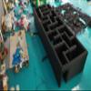 36x13ft Black Inflatable Halloween Haunted House Maze Outdoor Inflatable Maze Laser tag Arena11x4m with Removable roof and Blower view 3