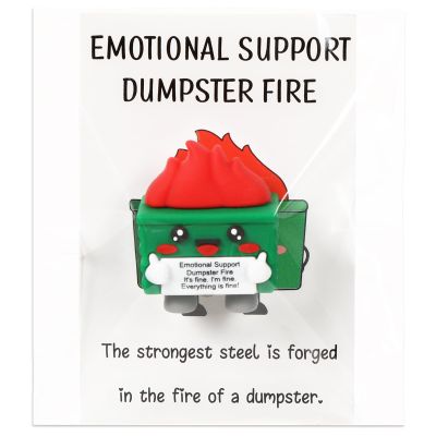 180 Pcs Positive Gifts Set Dumpster Trash Shape Fire Gift 60 Mini Rubber Dumpster Figures 60 Positive Cards 60 Package Bag Inspirational Gift Being Awesome Friend Employee Coworker Staff Teacher Team