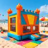 Commercial Grade Bounce House 13x13x13ft Indoor Outdoor Inflatable Bounce House with 2 Basketball Hoops PVC Colorful Inflatable Castle for Kids Adults Birthday Party Rental view 2