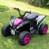 24V Kids Ride On ATV Quad, Electric 4 Wheeler with Spring Suspension, LED Headlights, Music, High/Low Speed, Off-Road Toy Vehicle, Ultimate Birthday for Boys Girls, Pink view 3