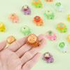 CRAFTYMELODY 20pcs Mini Resin Luminous Turtle Figurines Fruit and Vegetable Series Turtle Mini Model Miniature Bulk Micro Landscape Dollhouse Accessories Pretending Prop Decorations for Garden Home view 3