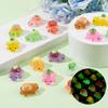 CRAFTYMELODY 20pcs Mini Resin Luminous Turtle Figurines Fruit and Vegetable Series Turtle Mini Model Miniature Bulk Micro Landscape Dollhouse Accessories Pretending Prop Decorations for Garden Home view 4