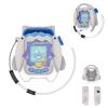 KONXISA For Tamagotchi Paradise Case Cover, Cartoon Shark Protective Case, Soft Silicone Protective Cover with Cute Lanyard for Kids Game Machine, Protective Shell with Dustproof and Shockproof, Pink view 1
