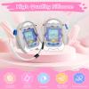 KONXISA For Tamagotchi Paradise Case Cover, Cartoon Shark Protective Case, Soft Silicone Protective Cover with Cute Lanyard for Kids Game Machine, Protective Shell with Dustproof and Shockproof, Pink view 2
