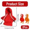 2 Mini Porch Goose Costumes,Desk Goose Outfits, Desk Goose Clothes, 7 Inch Desk Goose Outfits, Seasonal Decor, Holiday Dress Up, Cute Goose Accessories view 2