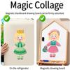 Magnetic Puzzles Face Dress up Travel Game Double Side Preschool Educational Learning Toy for Kids, Decorating Fridge with Magnetic Letters - Enhances Creativity and Learning (Clothes) view 4