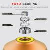 Nurnesy Unresponsive Aluminum Alloy YoYo - Golden YoYo Ball with 3pcs Replacement Strings, Durable for Advanced Players view 3
