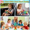 32PCS Mini Magnetic Tiles, Portable Magnetic Toys Travel Set, Construction STEM Learning and Playing Toys for Kids, Montessori Toy for Preschool3+ Year Old Boys Girls Birthday Gifts view 2