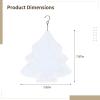 2 Pcs Double-Sided Blank Aluminum Wind Spinners for Sublimation, DIY Metal Holiday Chimes with Hook, Printable Xmas Tree Ornaments for Yard Garden Patio Decor view 2