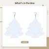 2 Pcs Double-Sided Blank Aluminum Wind Spinners for Sublimation, DIY Metal Holiday Chimes with Hook, Printable Xmas Tree Ornaments for Yard Garden Patio Decor view 4
