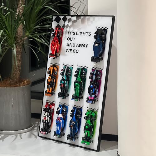 iLuane Display Wallboard for 66802, Display Frame for 10 Cars, Ideal for Adult Collectors, Home & Office Wall Mount, Style A(Cars Not Included)