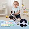 THXKNJ Inflatable Hopper Cow with Pump, Plush-Covered Bouncy Cow Seat for Indoor/Outdoor Use, Farm-Themed Dcor and Photo Prop view 4