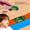 YHPANSHIZ 20-Foot Flexible Two-Color Racetrack with Suction Cup is a Portable Roll-up DIY Racetrack with Four 1/64 Die-cast Cars. Suitable for Boys and Girls Ages 3+. view 4