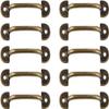 AGHSGDBCE Vintage Drawer Handles, 10pcs Antique Bronze Distance Drop Swing Handles Cabinet Knob Kitchen Hardware(Bronze) view 1