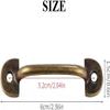 AGHSGDBCE Vintage Drawer Handles, 10pcs Antique Bronze Distance Drop Swing Handles Cabinet Knob Kitchen Hardware(Bronze) view 2