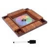 Dice Games Adults - 650g Wooden Board Game, Family Travel Toy, Four-Sided Number Game, Parent Child Fun Play | Portable Multiplayer Strategy Entertainment Home Party Gathering Student Men Women view 1