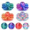 4Pcs Gear Ball 3D Printed Cube Fidget Toy,Gear Sphere Fidget Toys,Sensory Toys for Stress and Anxiety Relief, Desk Toy Fidget Spinners,Stocking Stuffers for Adults & Kids Gift (Multicolor Set-4pcs) view 1