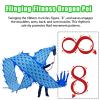 BPGSLYX Dragon Dance Streamer - Outdoor Play Decor for Joyful Ambiancem,Fitness Streamer Square Exercise Dance Dragon Poi for Adults Seniors  (6m,red) view 4