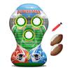 52" Inflatable Football Target Toss Game for Kids - Large Indoor Outdoor Party Games & Football Toys with 2 Laced Footballs & Pump - Quarterback Training Sports Gifts for Boys Ages 3 4 5 6 7 8-12 view 1