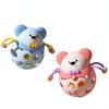 Baby Rattle Toy for Infants, Soft Rubber Grasp Ball with Built-in Bell, Cartoon Animal Sensory Shaking Toy for Newborn Boys and Girls, Early Development Teething & Motor Skills Toy (Blue) view 1