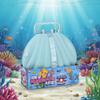 Wind-Up Mermaid Clam Shell Play Set  1 Set - Swimming Mermaid Toy with Accessories and Storage Case view 4