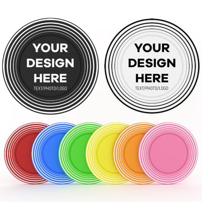 BEQXUNIC 100 Custom Plastic Poker Chips, Personalized Tokens with Logo or Image, Double-Sided UV Printing, 8 Colors for Bar, Party, Corporate Gifts, and Events (Design 5)