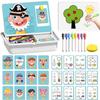 Magnetic Puzzles Face Dress up Travel Game Double Side Preschool Educational Learning Toy for Kids, Decorating Fridge with Magnetic Letters - Enhances Creativity and Learning (Men) view 1